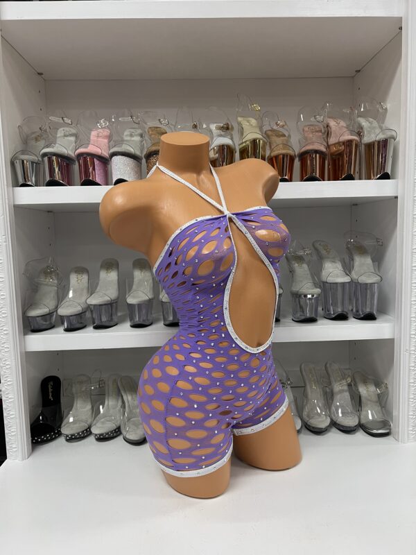 Pothole Rhinestone Romper - Image 39
