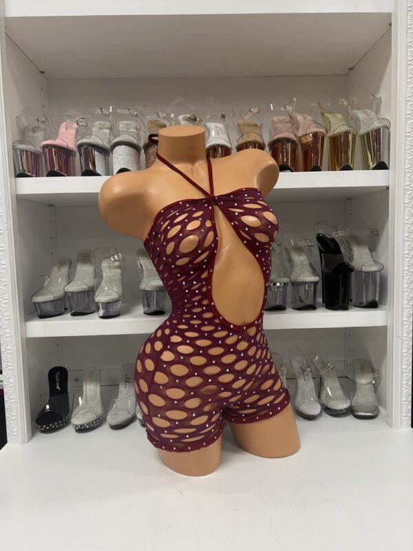 Pothole Rhinestone Romper - Image 30