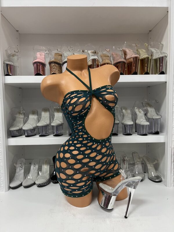 Pothole Rhinestone Romper - Image 25