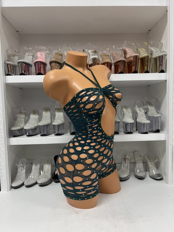 Pothole Rhinestone Romper - Image 27