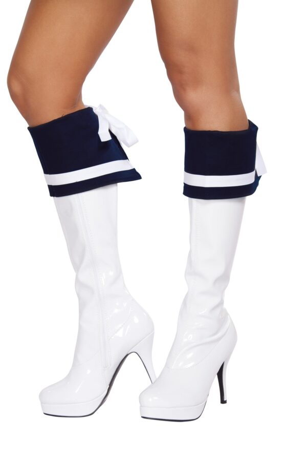 Black and White Boot Cuffs