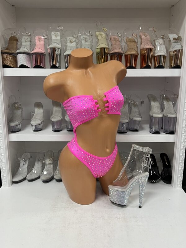 Daisy Solid Rhinestone Romper - Image 48