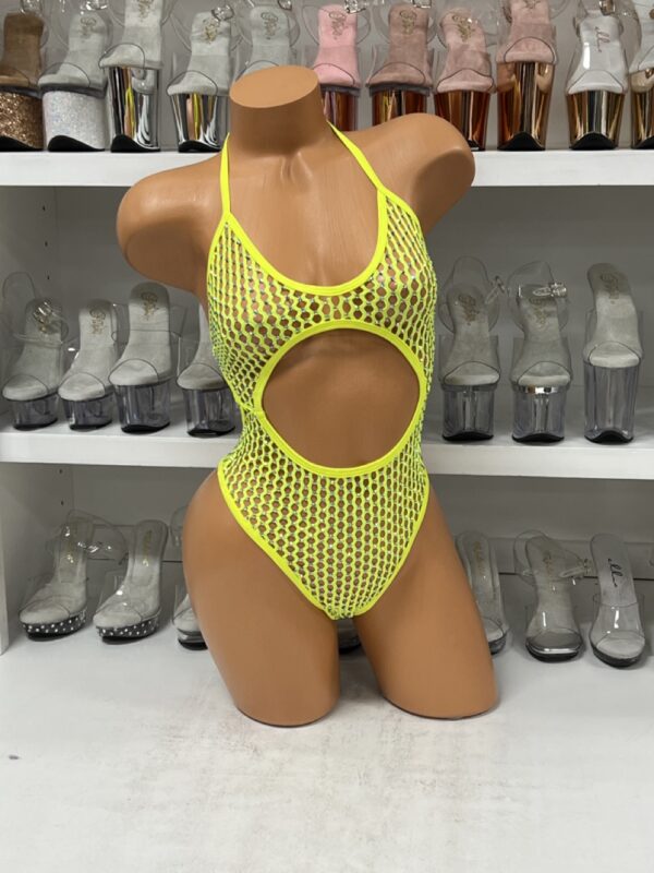 Lily Fishnet Rhinestone Romper - Image 10