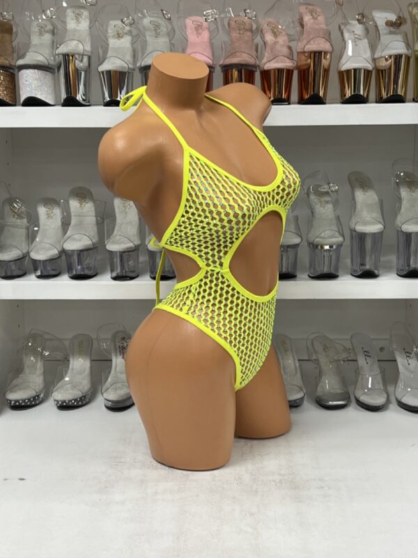 Lily Fishnet Rhinestone Romper - Image 11