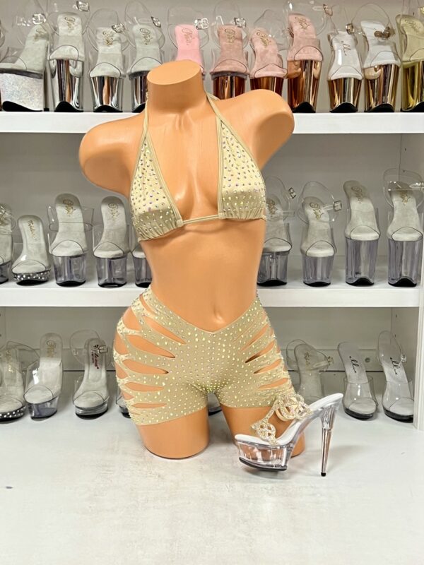 Solid Cut Short Triangle Top Rhinestone Set - Image 59