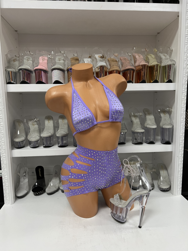 Solid Cut Short Triangle Top Rhinestone Set - Image 57