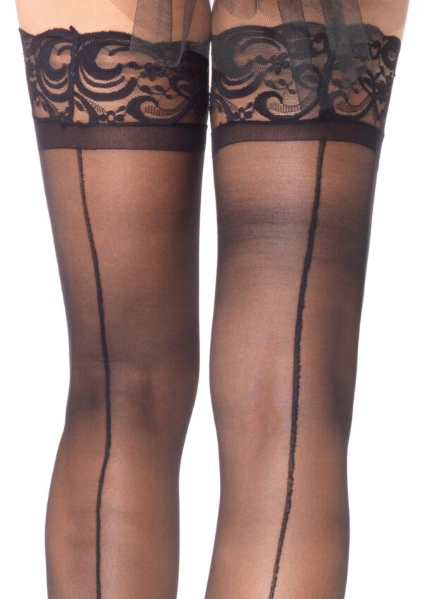 Mila Thigh High Lace Stockings - Image 2