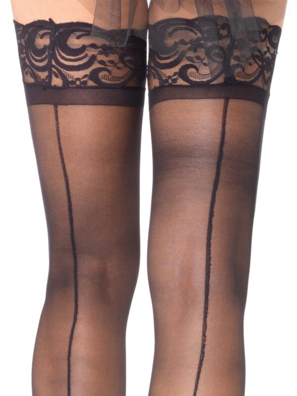 Mila Thigh High Lace Stockings - Image 3