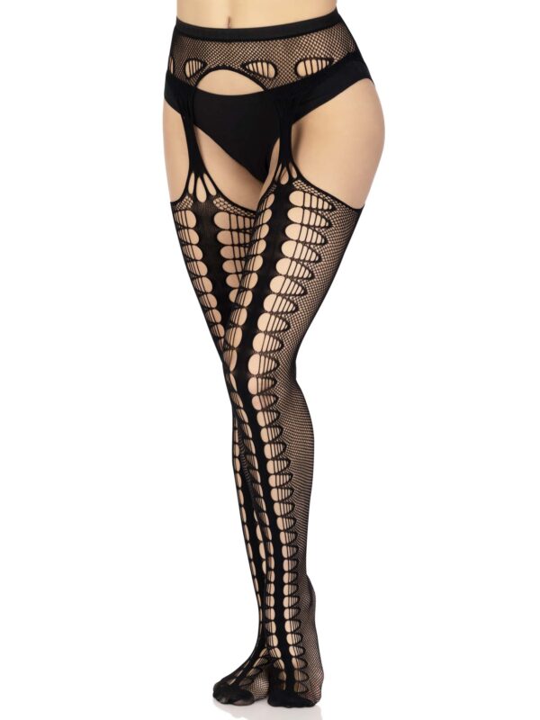 Ally Garter Belt Net Stockings - Image 3