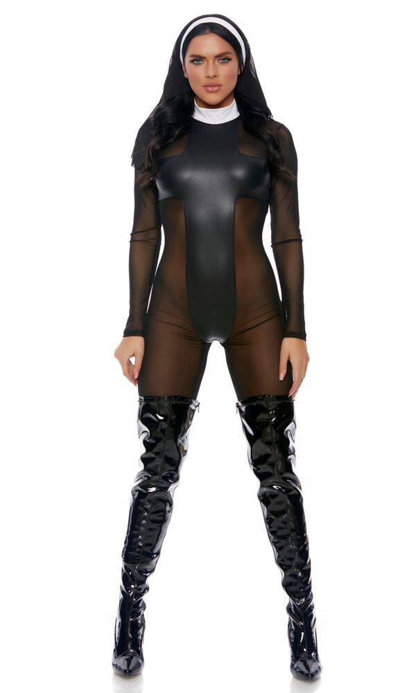 Sinful Sister Sexy Nun Costume - Image 3