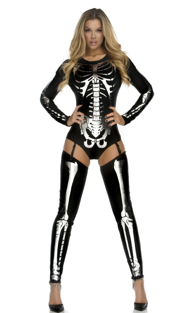 Snazzy Skeleton Sexy Costume - Image 3