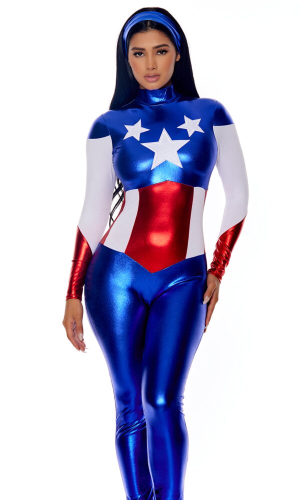 Astonishing Allegiance Sexy Hero Costume - Image 4