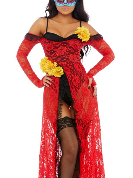 Reina De Muerte Sexy Movie Character Costume