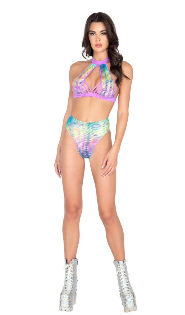 Halter Neck Top with Strap Detail