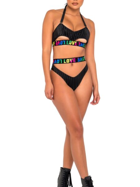 Pride Bikini Top with Underboob Cutout