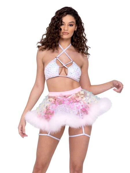 Sheer Butterfly Skirt