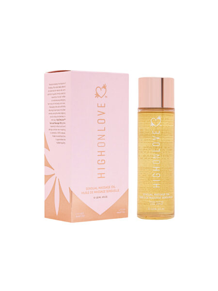 High On Love CBD Sensual Massage Oil Lychee Martini 120 ml.