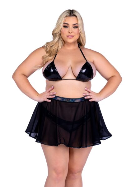 6542 - Sheer Mesh Skirt