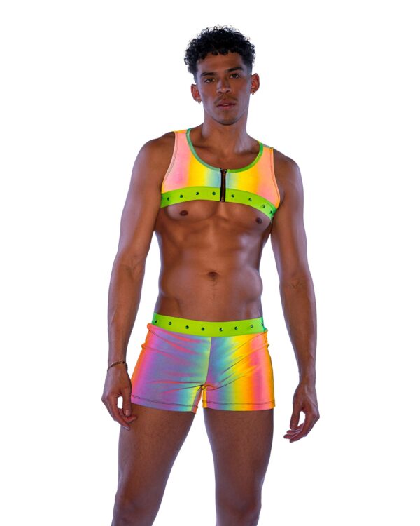 6533 - Reflective Cropped Top - Image 3