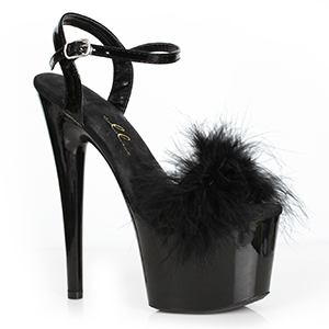 Whitney 7″ Marabou Heel