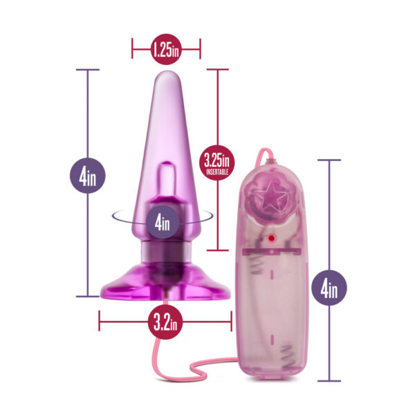 B Yours Basic Anal Pleaser Vibrating Pink - Image 2