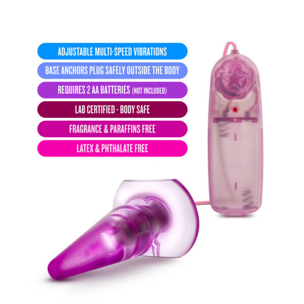 B Yours Basic Anal Pleaser Vibrating Pink - Image 3