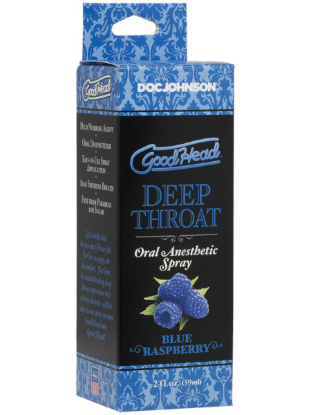 Goodhead Deep Throat Spray Blue Raspberry 2 oz.