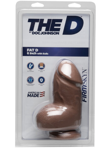 The D - Fat D 6" With Balls Firmskyn Caramel