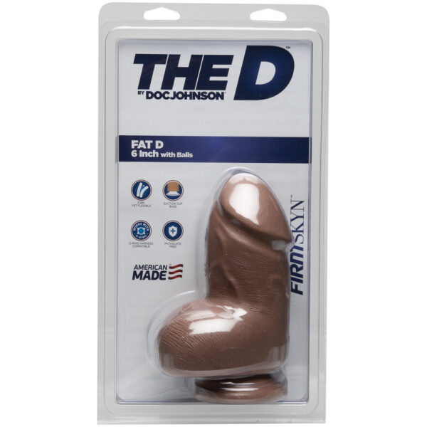 The D - Fat D 6" With Balls Firmskyn Caramel