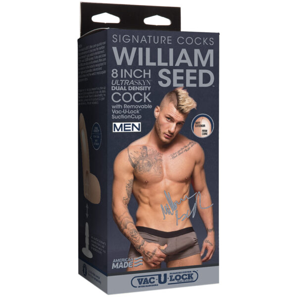 William Seed 8" Ultraskyn Cock With Removable Vac-U-Lock Suction Cup