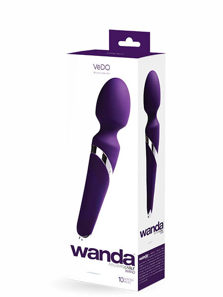 Wanda Rechargeable Wand Vibe Deep Purple