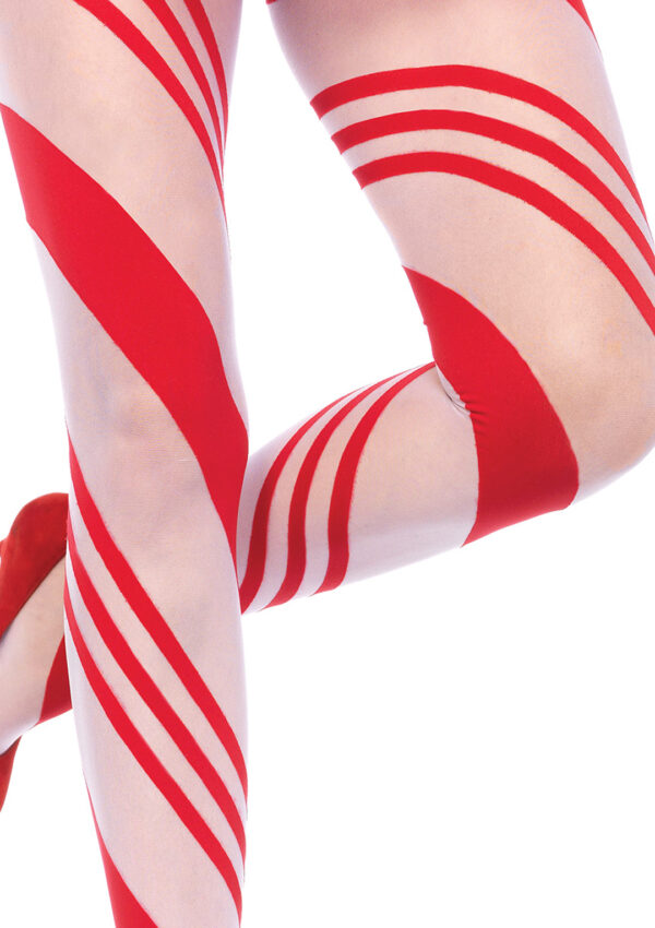 Arya Sheer Candy Striped Tights - Image 2