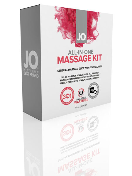Jo All-In-One Massage Glide Kit Warming Silicone 1 oz.