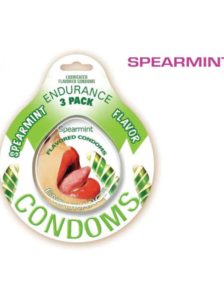 Endurance Condoms Spearmint 3Pk