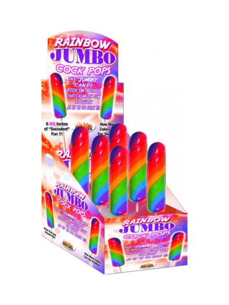 Rainbow Jumbo Cock Pops (6PK)