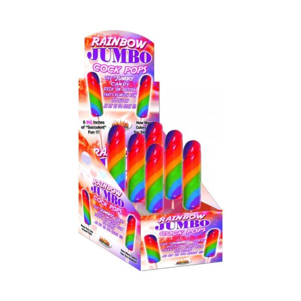 Rainbow Jumbo Cock Pops (6PK)