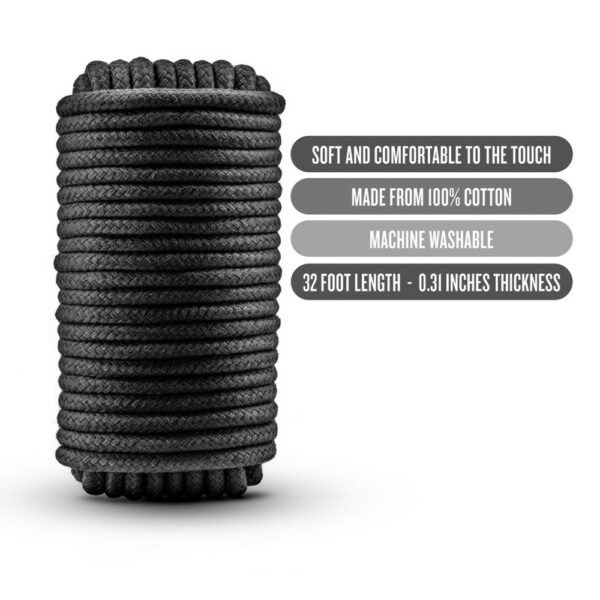 Temptasia Bondage Rope 32Ft Black - Image 2