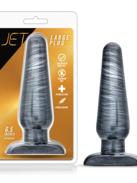 Jet Large Plug Carbon Metallic Black