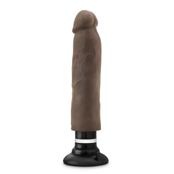 Au Naturel 11" Sensa Feel Magnum Vibrating Dong Chocolate - Image 3
