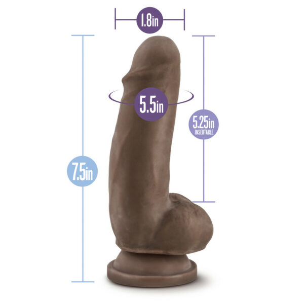 Au Naturel 7" Sensa Feel Fat Boy Chocolate - Image 3