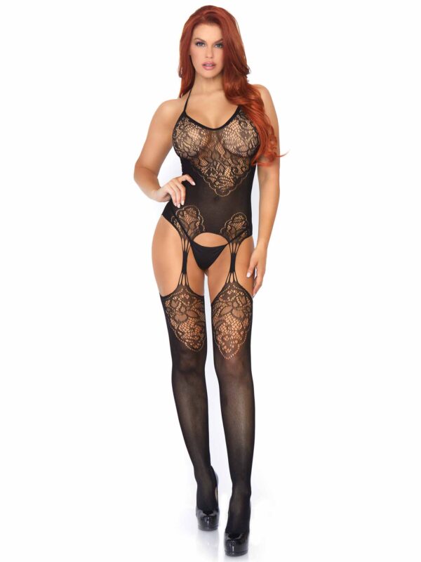 Pure Obsession Suspender Bodystocking