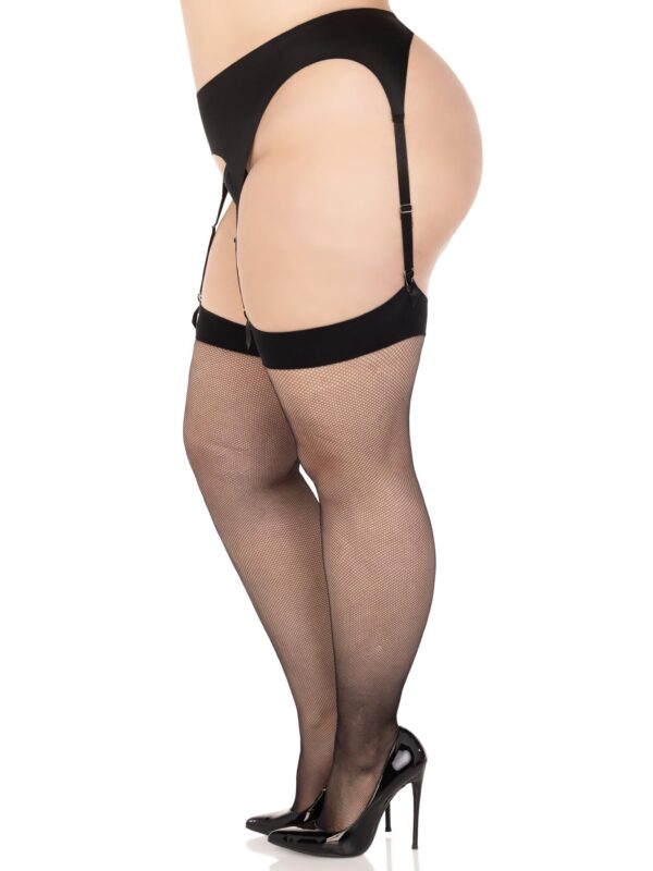 Plus Kumi Net Thigh High Stockings - Image 4