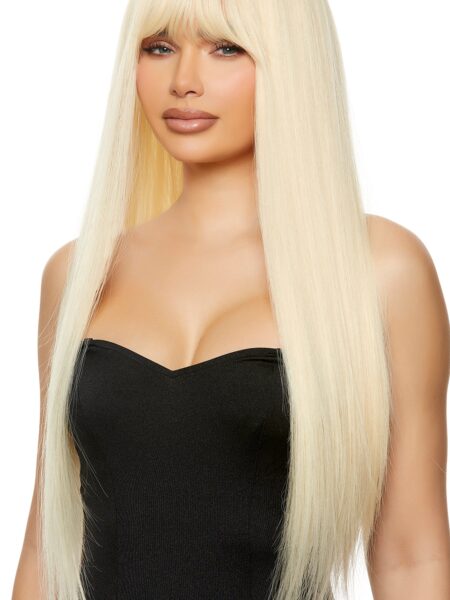 Blonde Straight Wig with Bangs — Pleasure Zone Houston