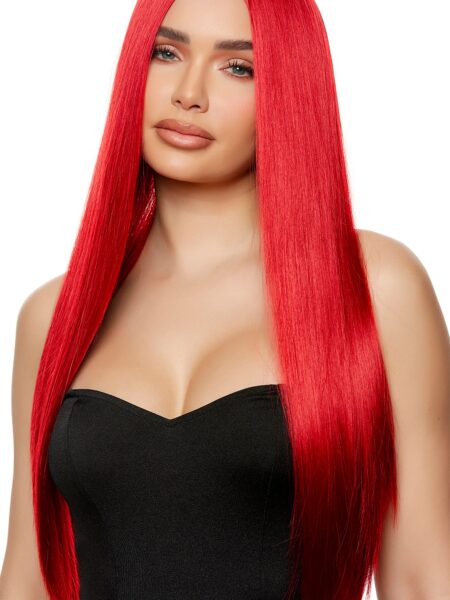 Red Straight Wig