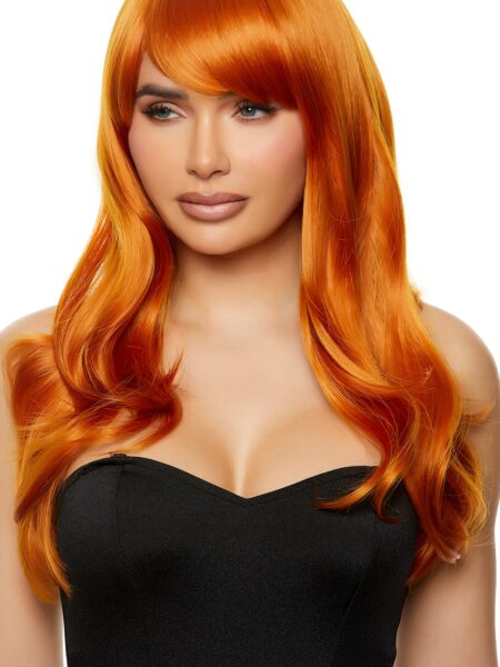 Orange Wig With Curl