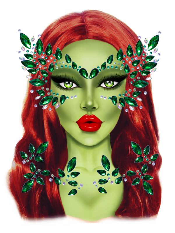 Poison Adhesive Face Jewels Sticker - Image 2