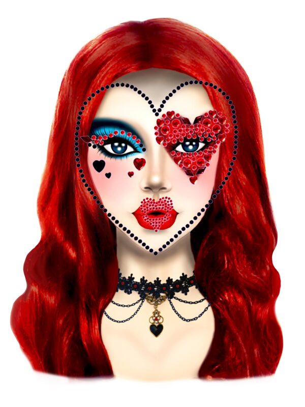 Queen Adhesive Face Jewels Sticker - Image 2