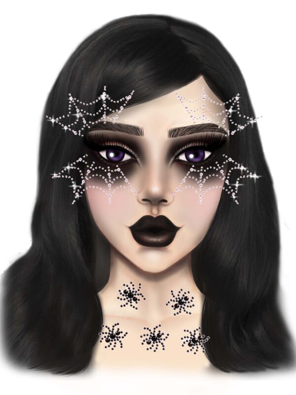 Web Face Jewels Sticker - Image 2