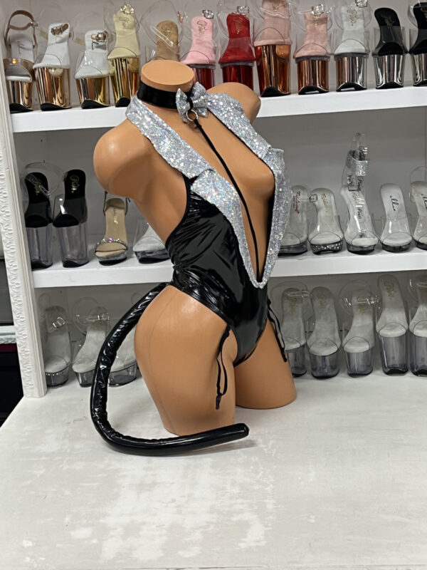 Tuxedo Cat Costume Romper Set - Image 4