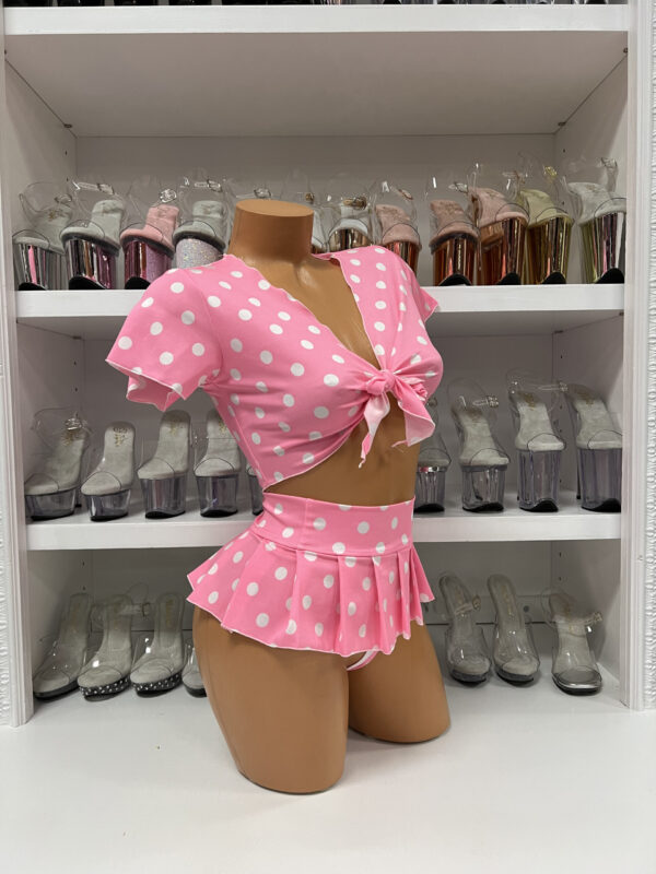 Tie Front Shirt & Pleated Skirt Set - Image 27